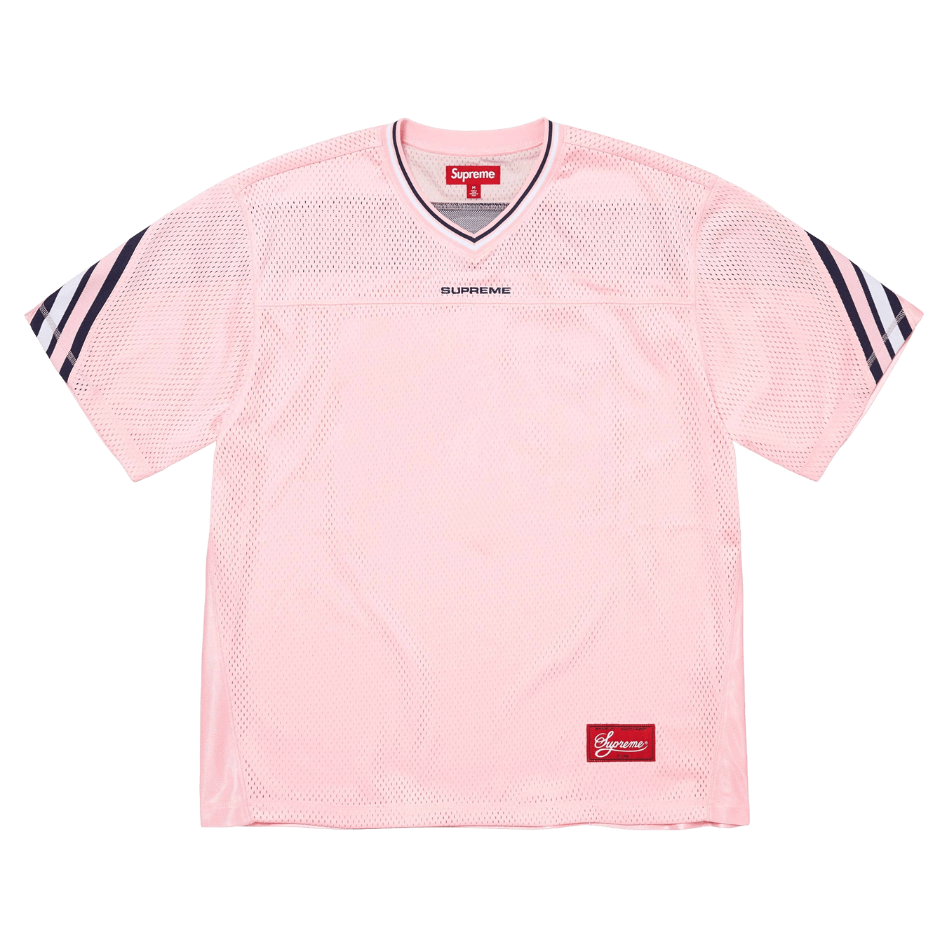 Supreme Jacquard Rib Football Jersey 'Pink' — Kick Game