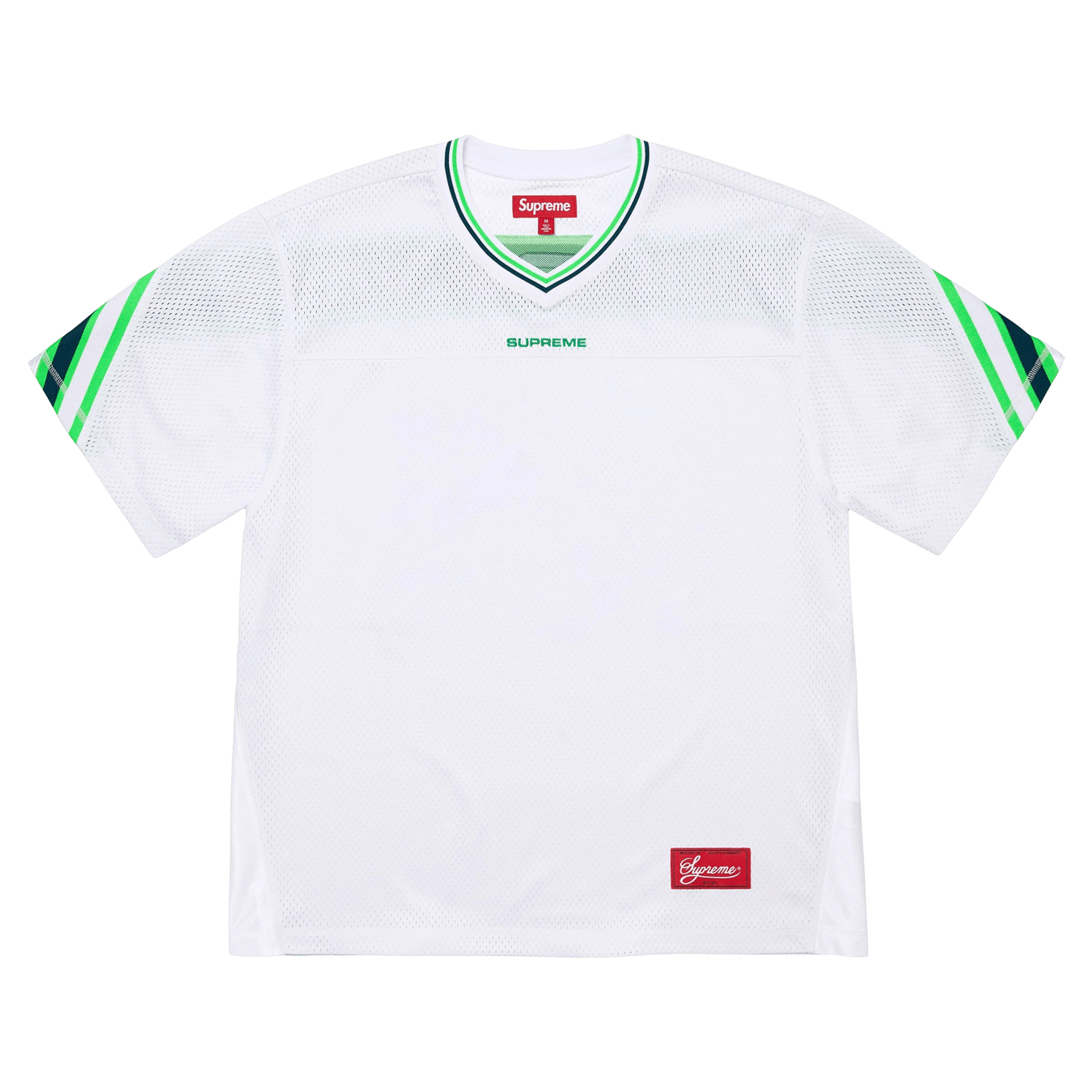 Supreme Jacquard Rib Football Jersey 'White' — Kick Game