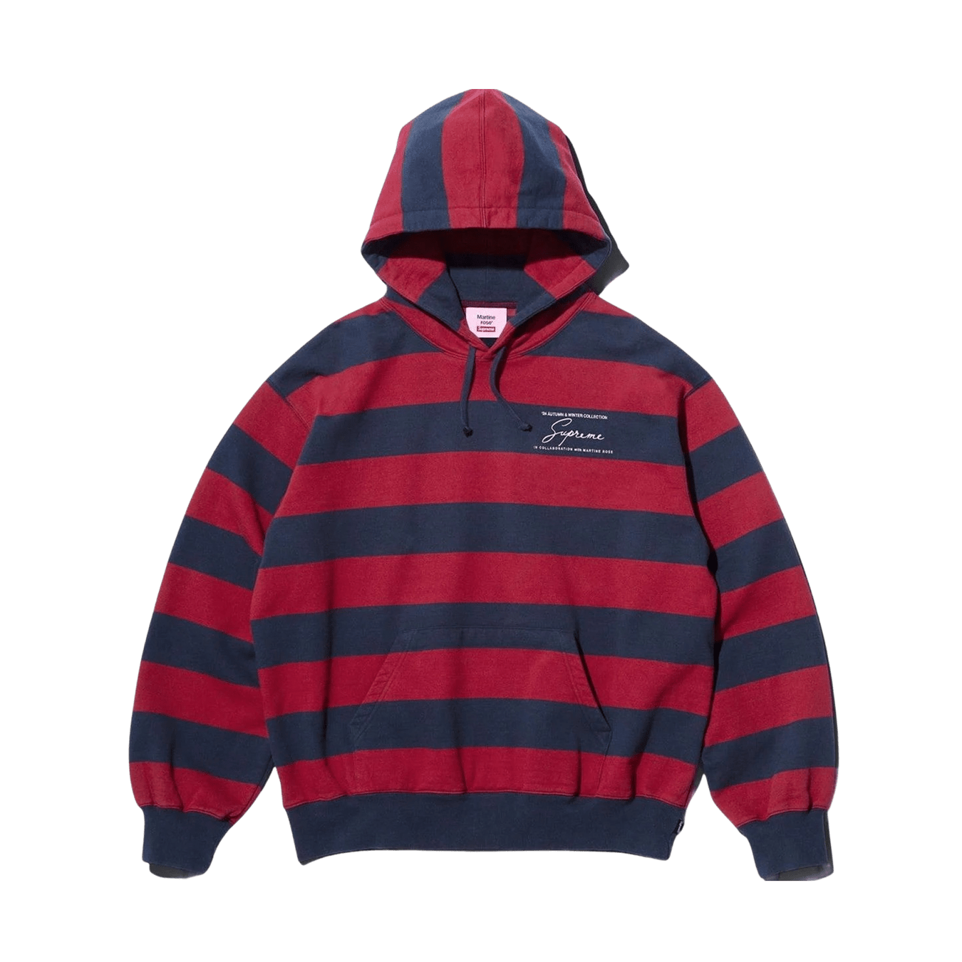 X Supreme Striped Hoodie Mens Hoodies Black And Gray Striped 