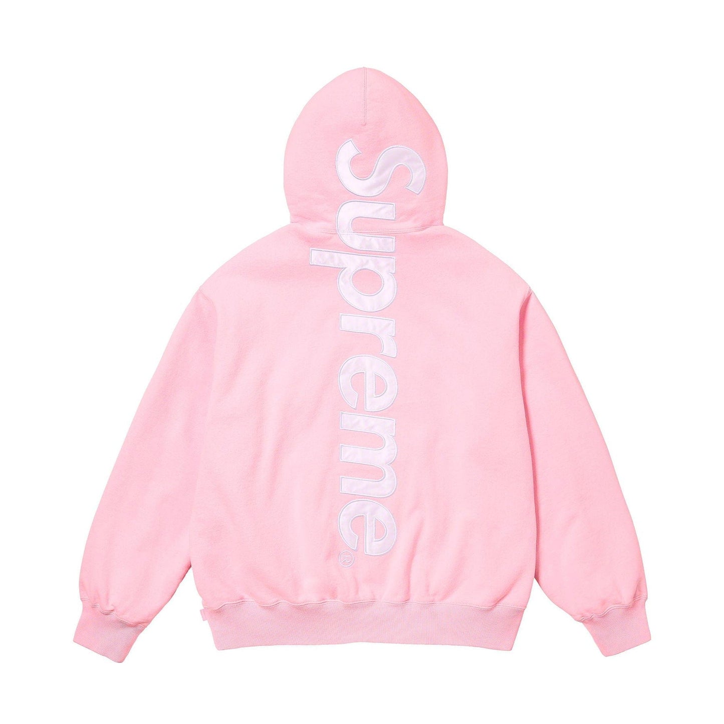 Supreme Satin Appliqué Hoodie 'Light Pink' - Kick Game
