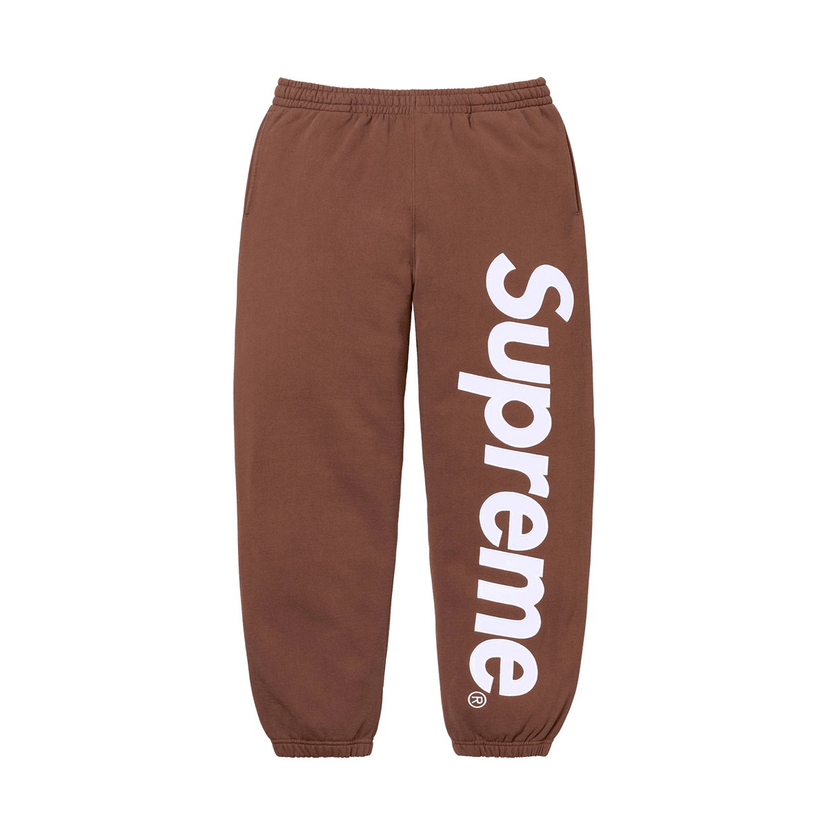 Supreme Satin Appliqué Sweatpant 'Brown' - Kick Game