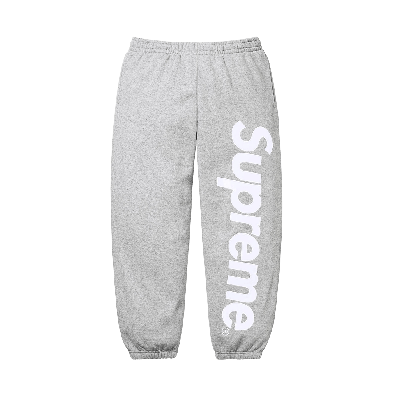 Supreme Satin Appliqué Sweatpant 'Heather Grey' – Kick Game