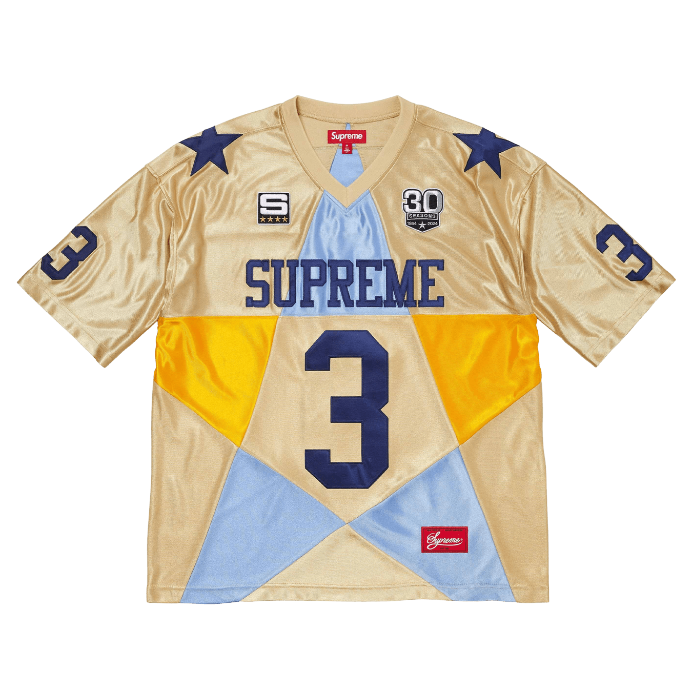 Supreme Star Football Jersey 'Gold' — Kick Game Supreme Star Football Jersey 'Gold' — Kick Game