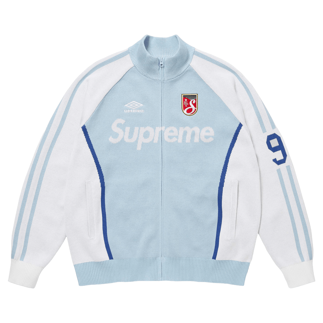 Supreme x Umbro Zip-Up Sweatshirt 'Light Blue' – Kick Game