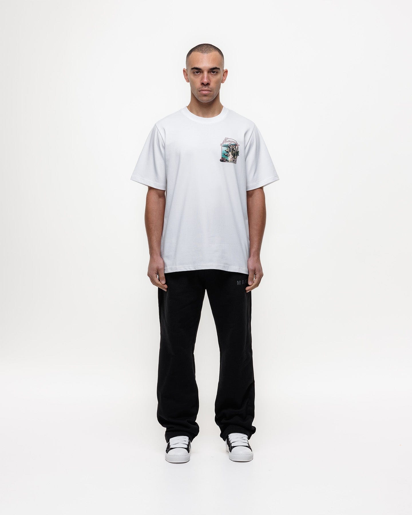 Magiri Sur Mur Printed T-Shirt 'White' - Kick Game