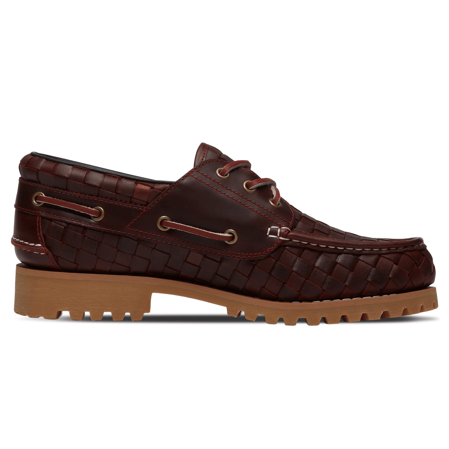 Timberland 3-Eye Lug Woven Pack 'Burgundy Full Grain' - Kick Game