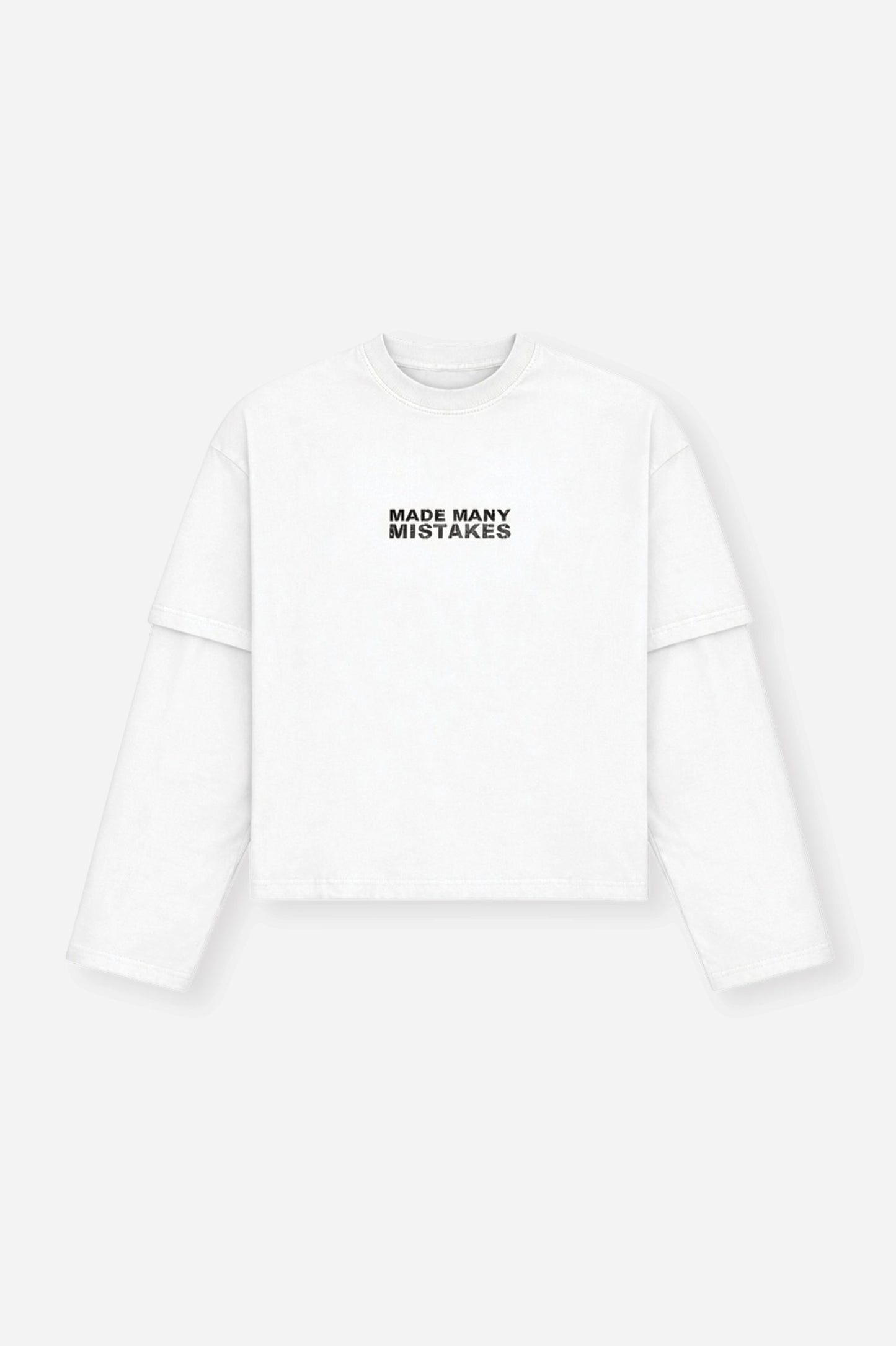 Made Many Mistakes T-Shirt - Off White - Kick Game