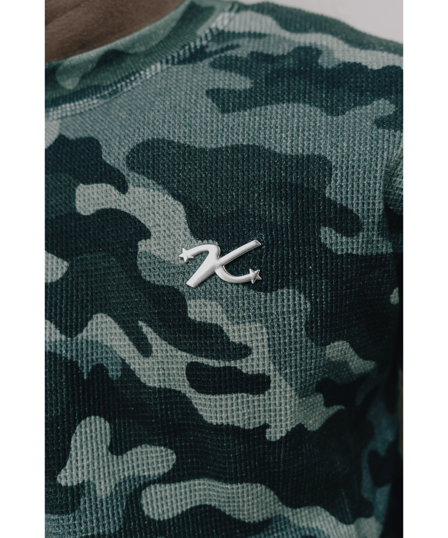 KAIZEN MARKET CAMO WAFFLE LONGSLEEVE - Kick Game