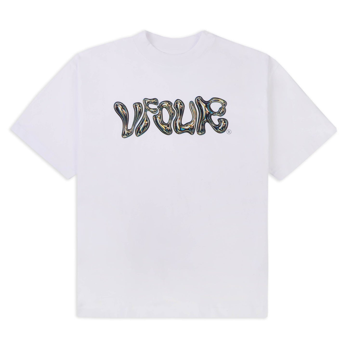 White Chrome Logo T-shirt - Kick Game