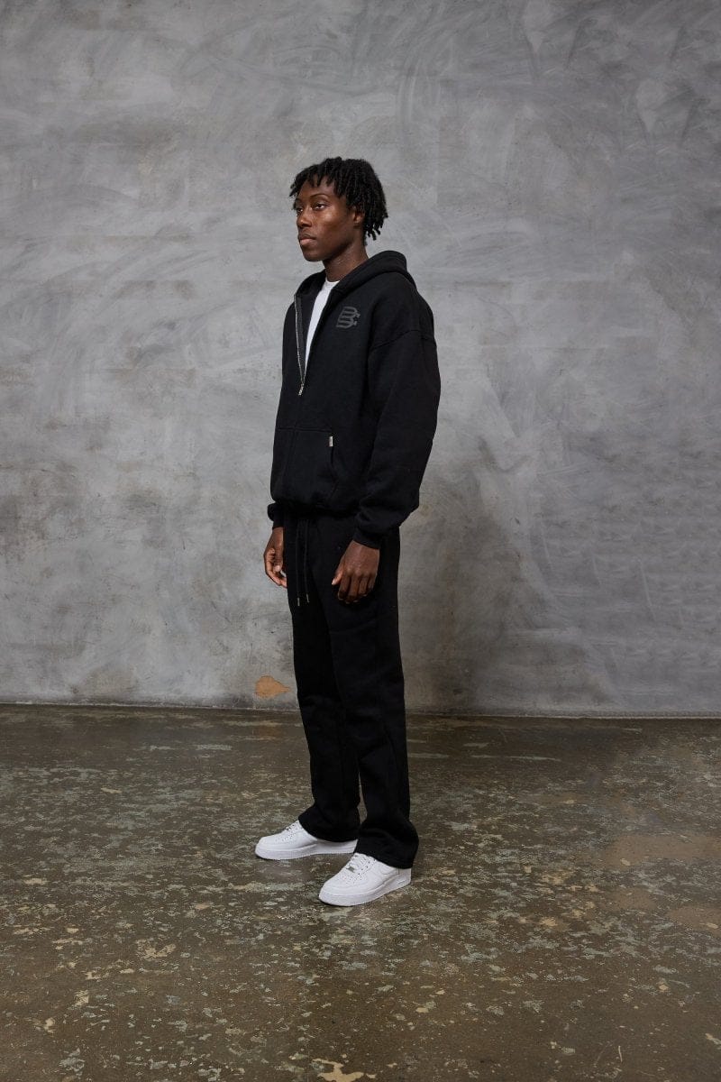 Bénir Club Match Day Zip Hoodie - Matte Black - Kick Game