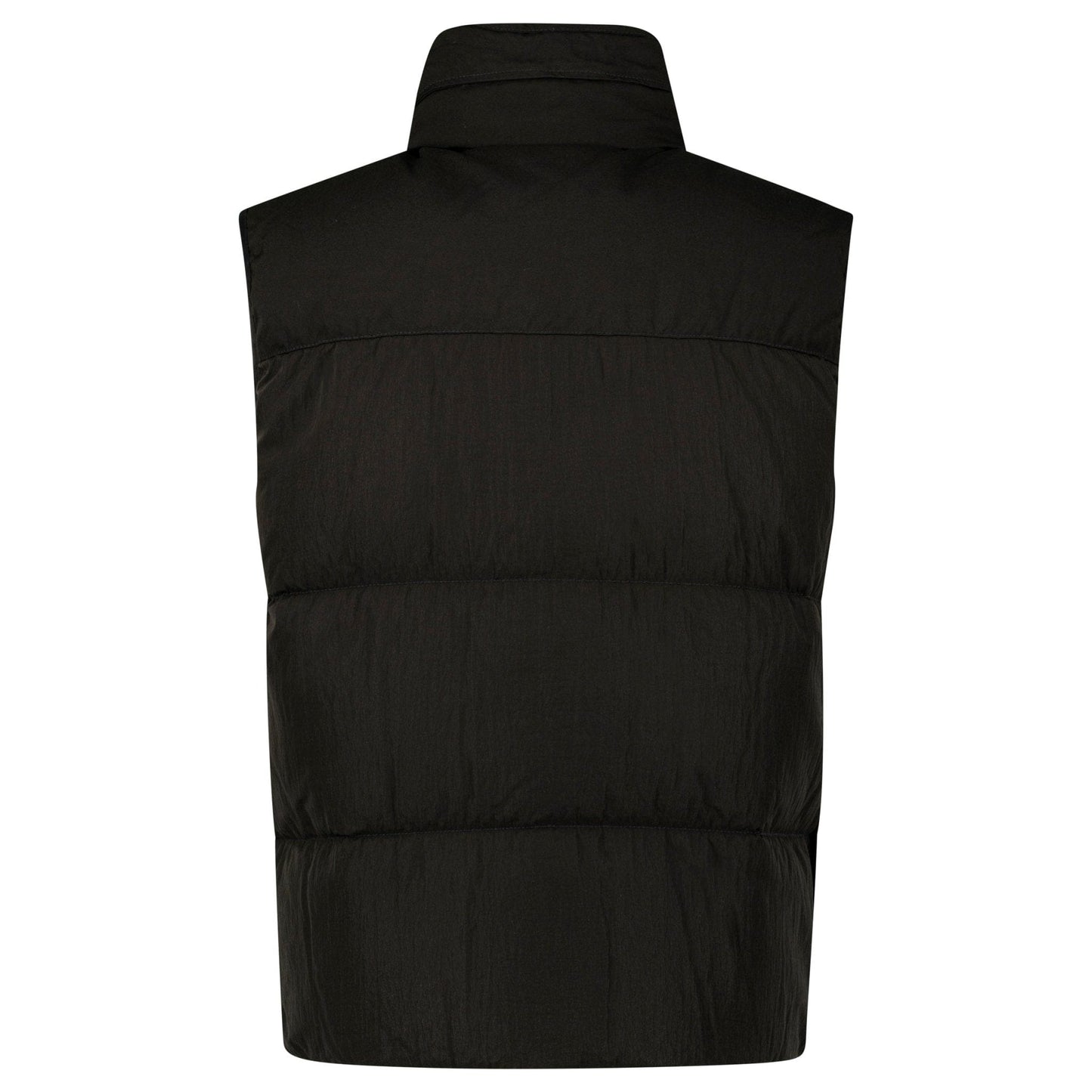 CP Company Lens Garment Dyed ECO-Chrome R Gilet in Black - Kick Game