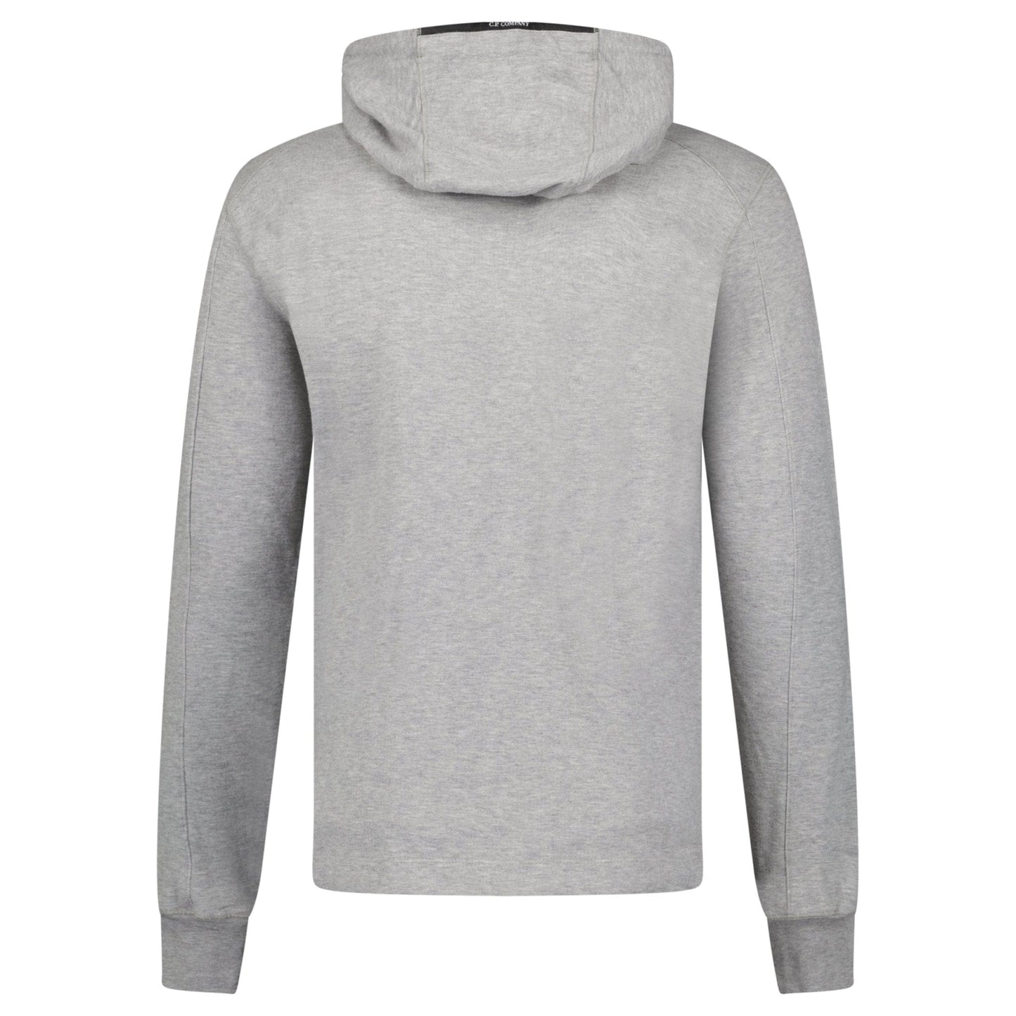 CP Company Hooded Lens Light Fleece Sweatshirt Grey - Kick Game