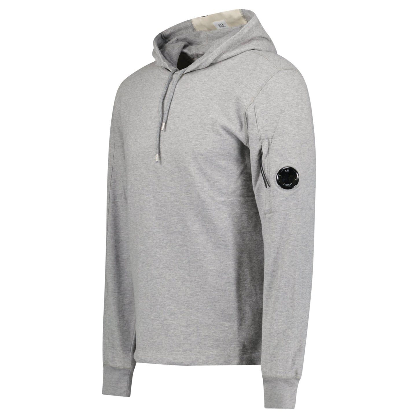 CP Company Hooded Lens Light Fleece Sweatshirt Grey - Kick Game