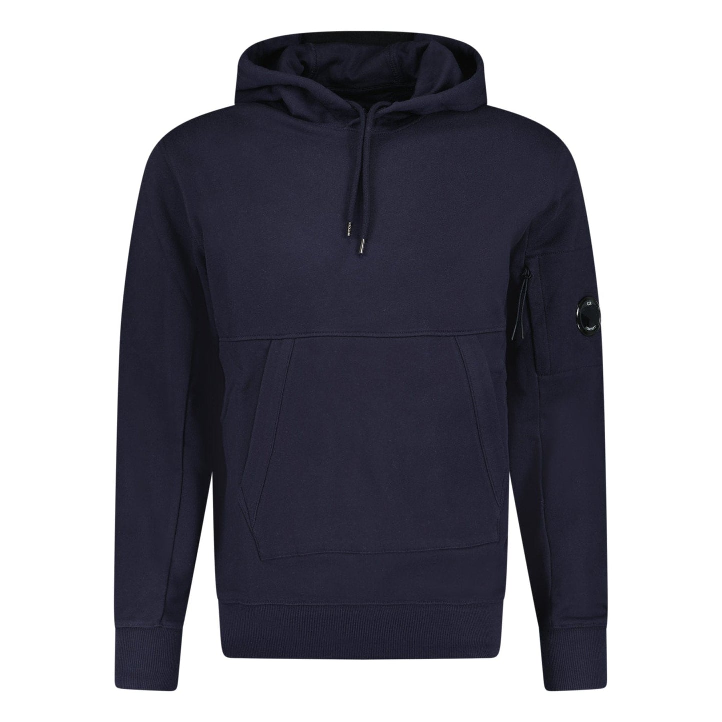 CP Company Lens Diagonal Raised Hooded Fleece Navy - Kick Game