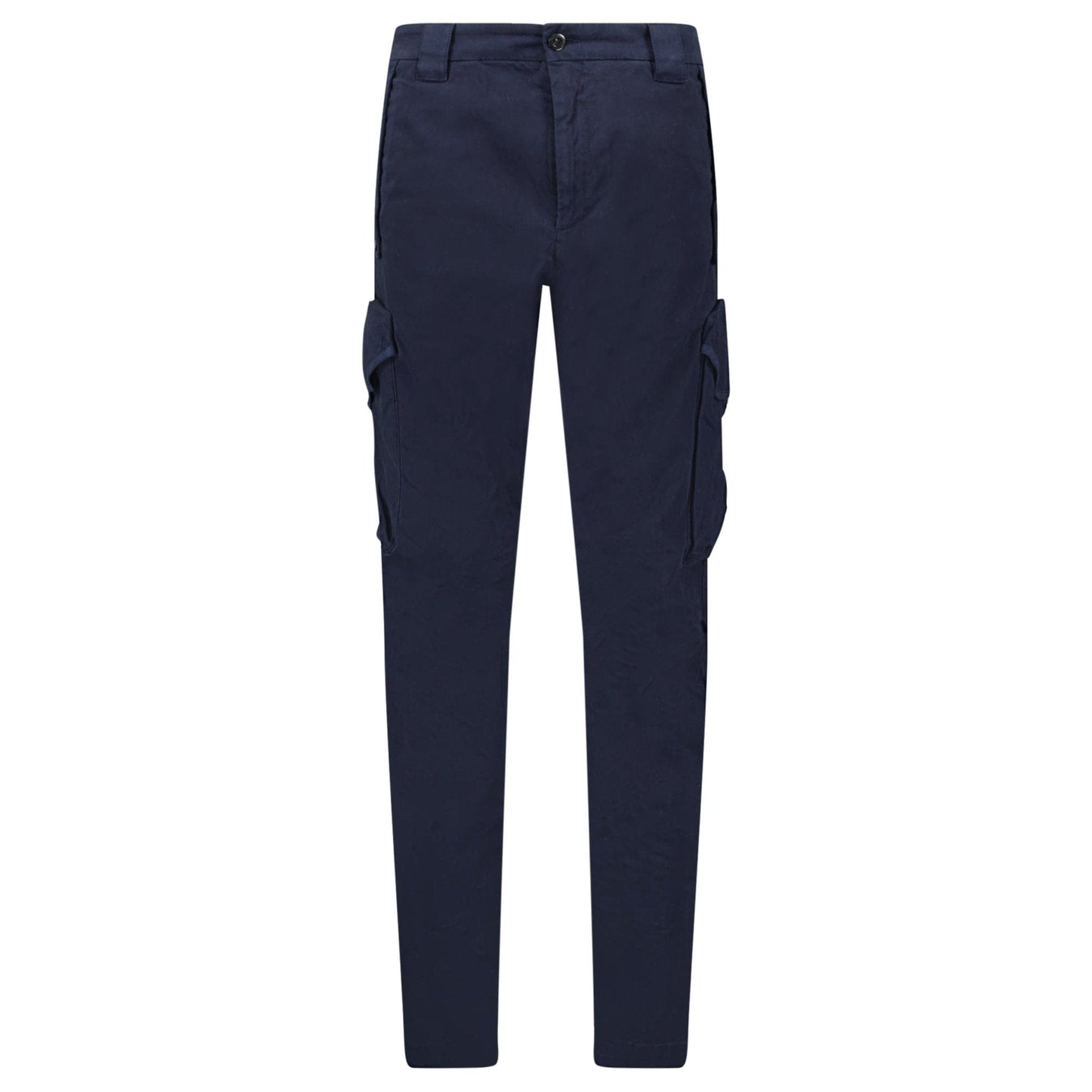 CP Company Stretch Sateen Ergonomic Lens Cargo Pants in Navy - Kick Game