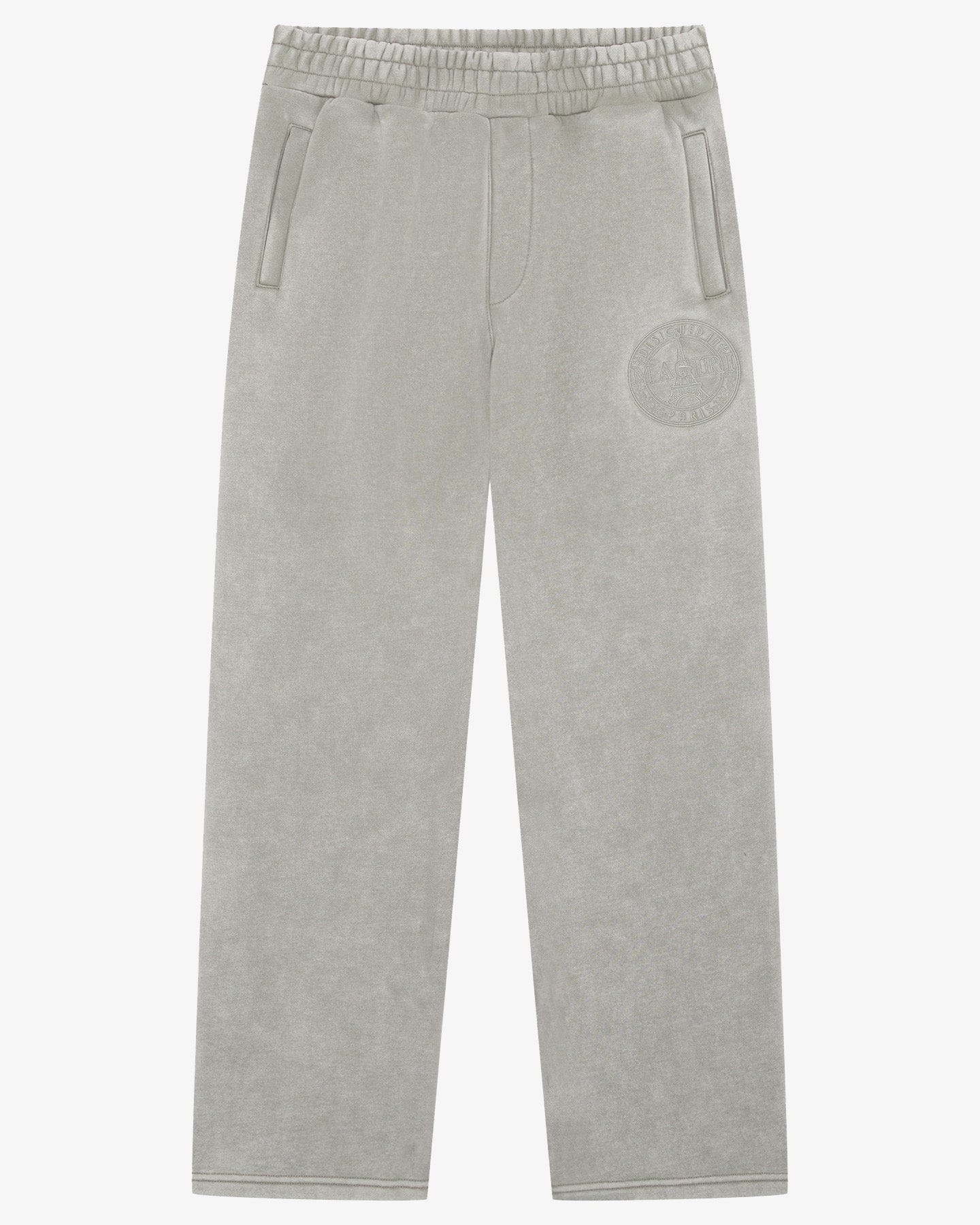 Magiri Embroidered Acid Wash Joggers 'Washed Oatmeal' - Kick Game