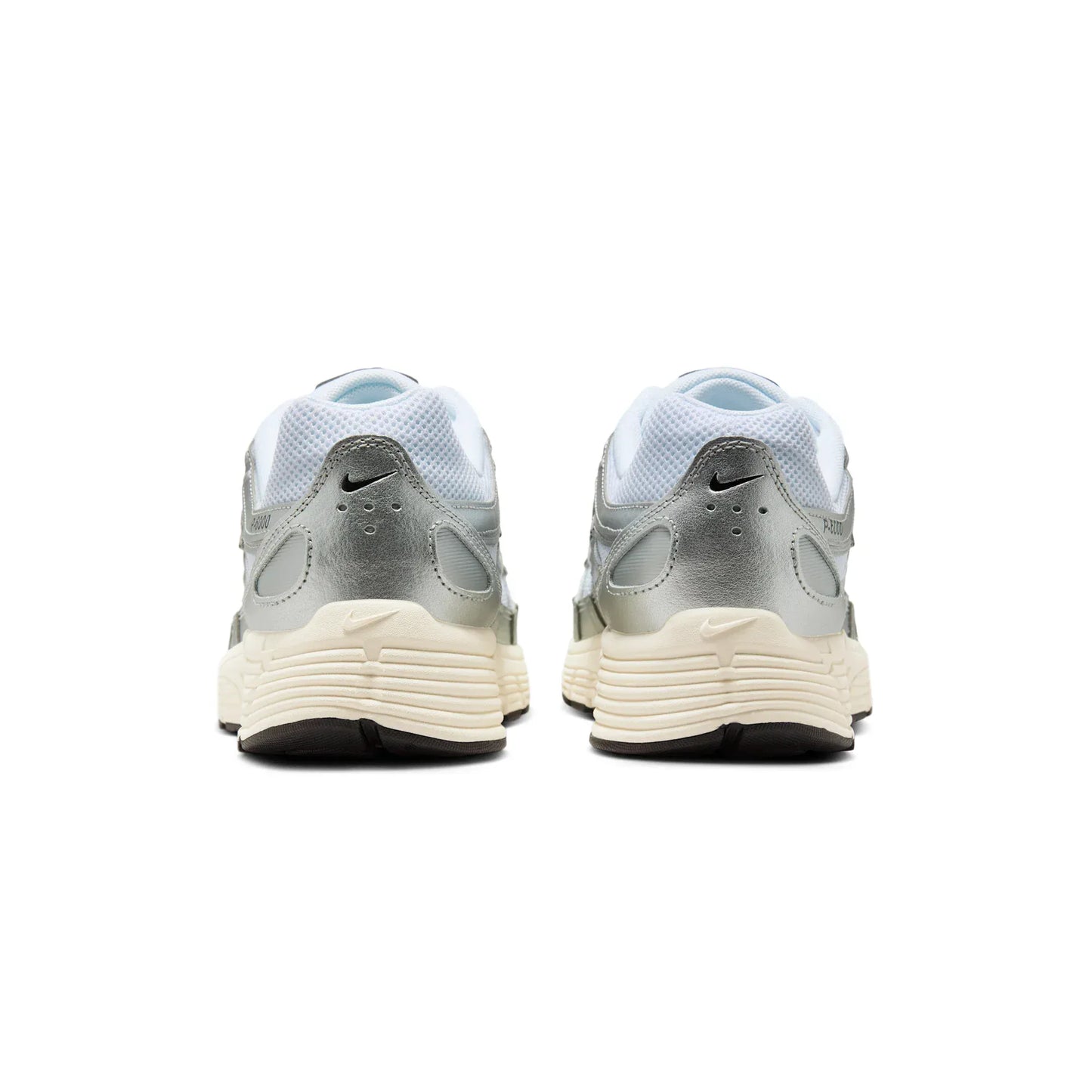 Nike P-6000 White Metallic Silver Flat Silver Black - Kick Game