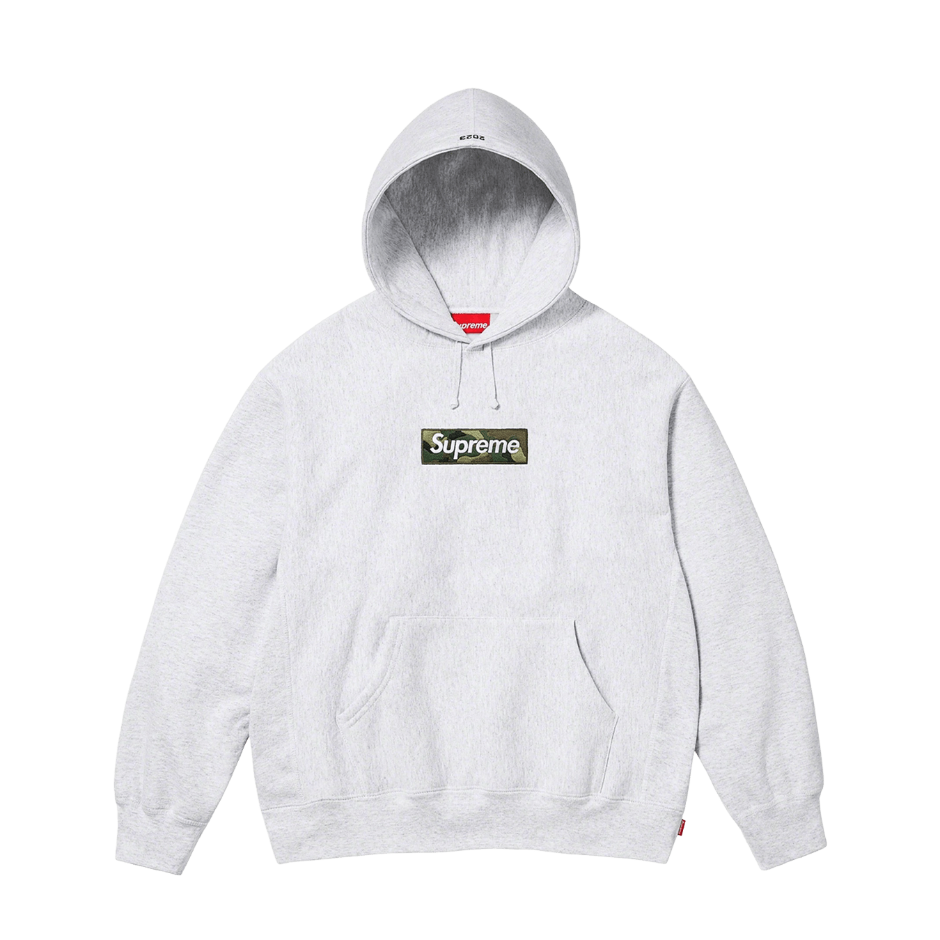 Gray box top logo hoodie