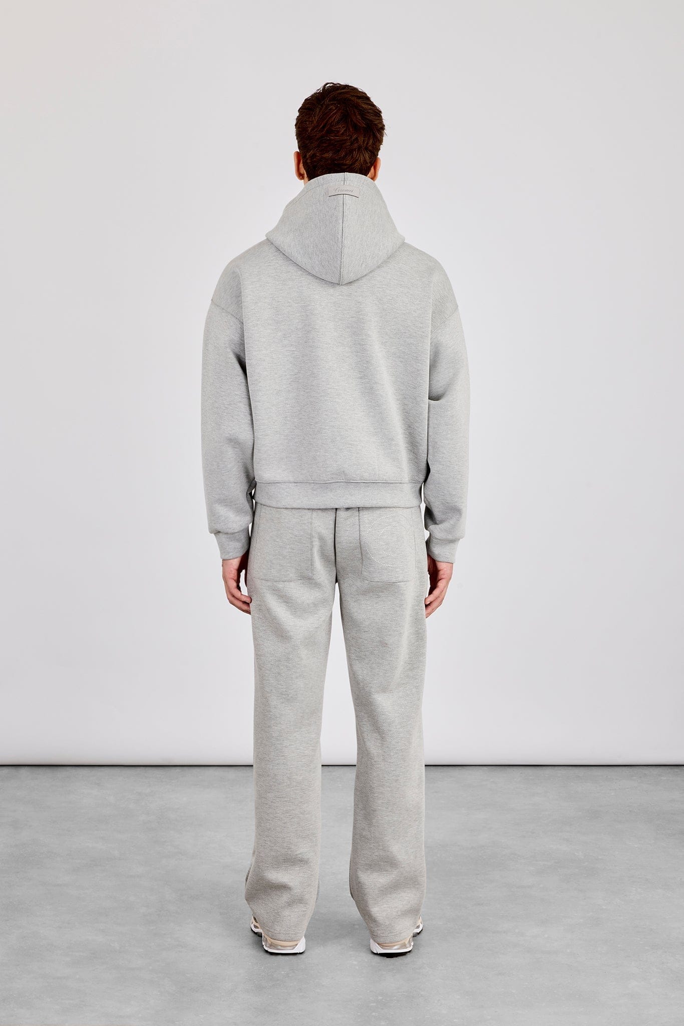 Cernucci Scuba Zip Through Boxy Hoodie & Relaxed Scuba Trouser - Grey - Kick Game