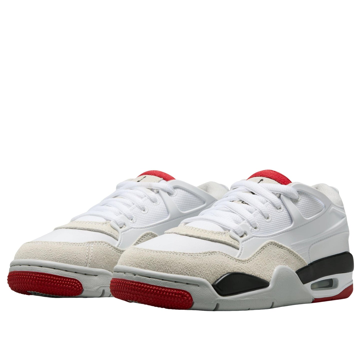 Air Jordan 4 RM White Black Varsity Red GS - Kick Game