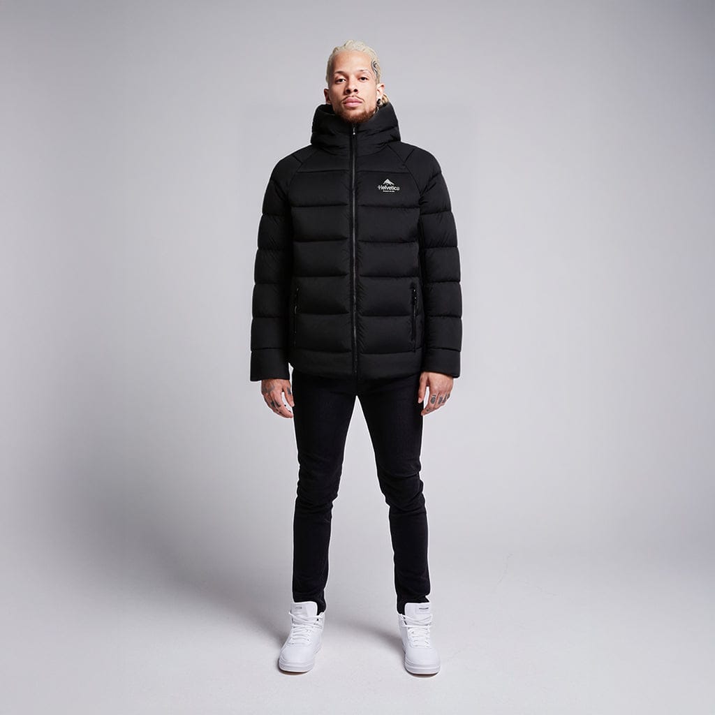 Helvetica Mountain Pioneers Sniper Hooded Down Jacket - Kick Game