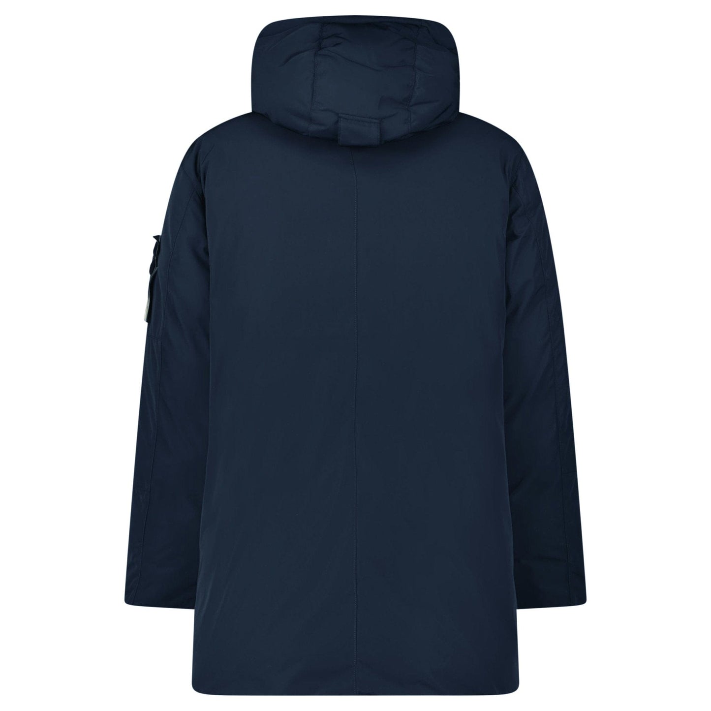 Stone Island Micro Twill Long Parka in Navy - Kick Game