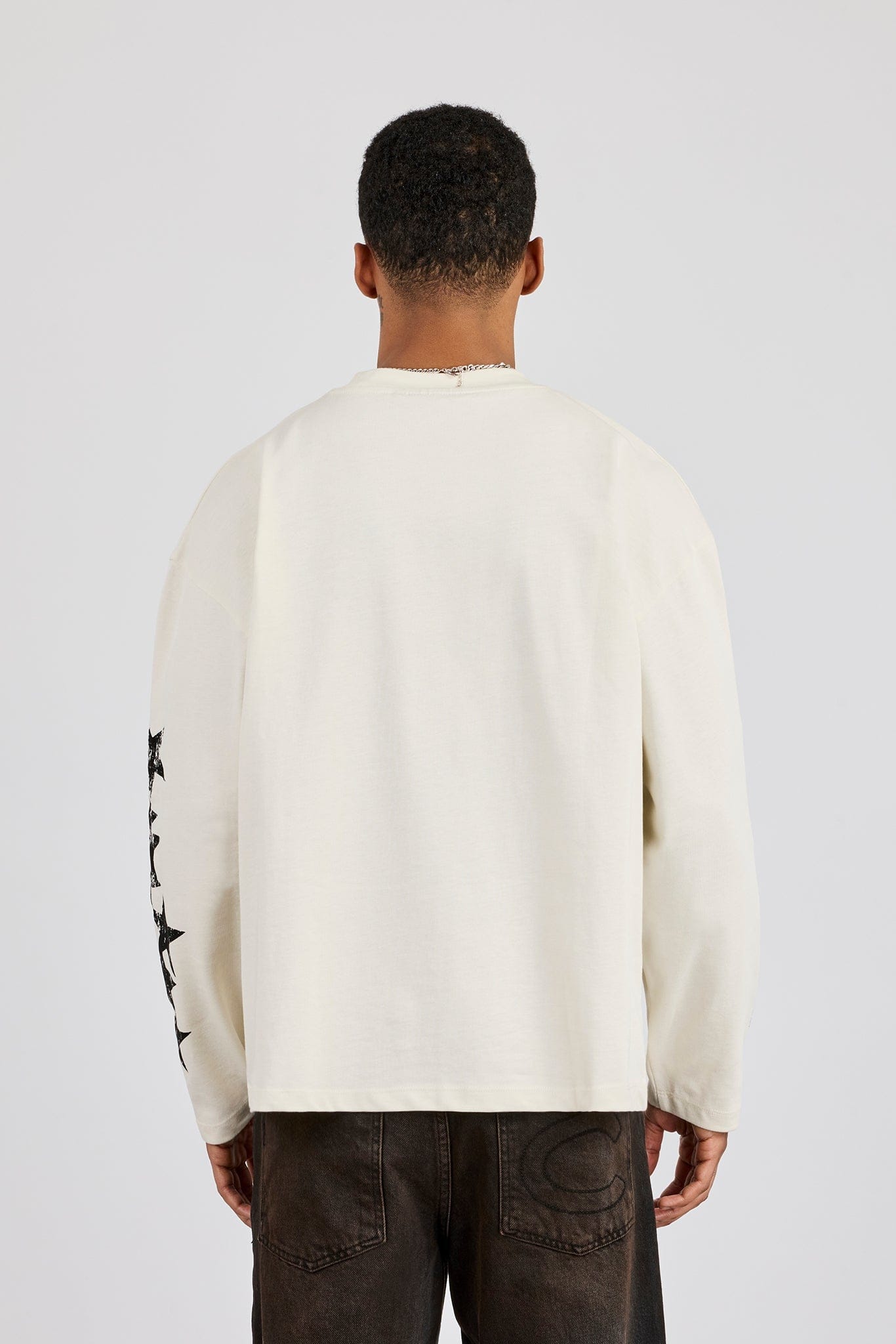 Long Sleeve Cernucci 2017 Graphic T-Shirt - Off White - Kick Game