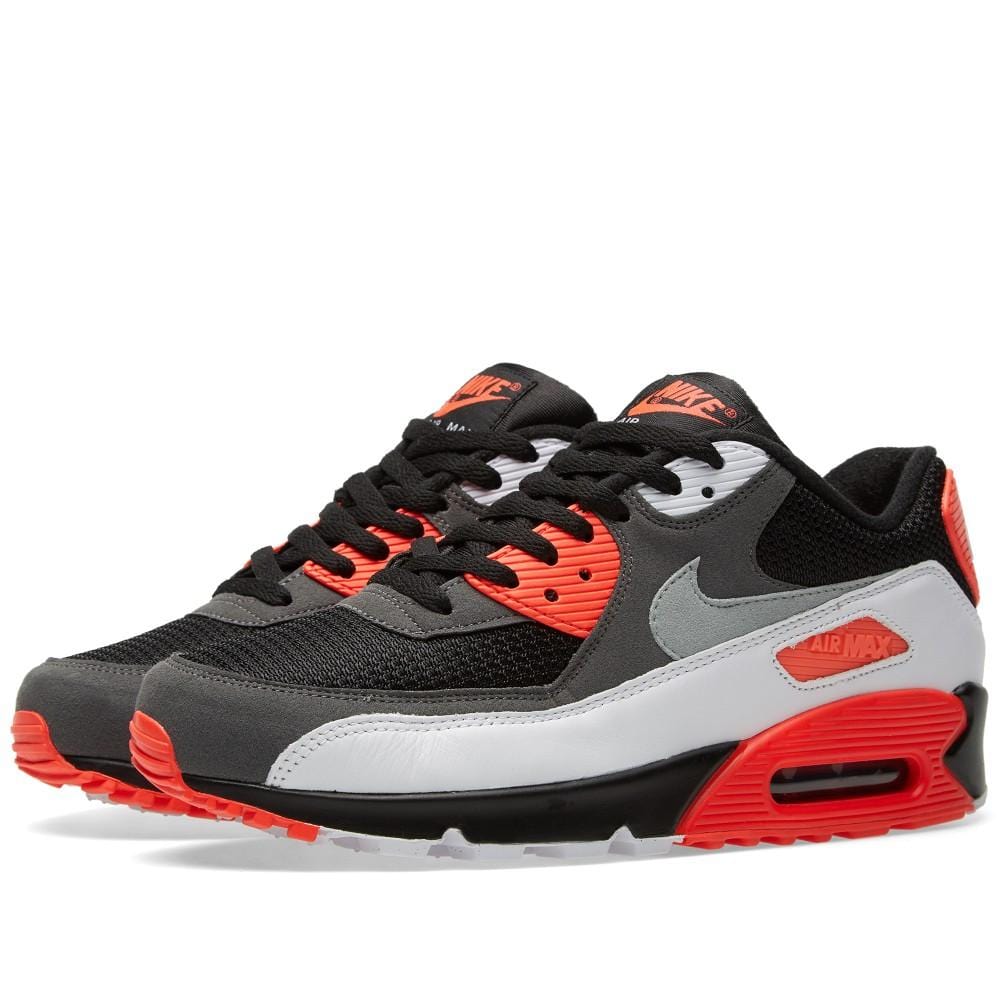 NIKE AIR MAX 90 OG 'REVERSE INFRARED' Black, Neutral & Dark Grey - Kick Game