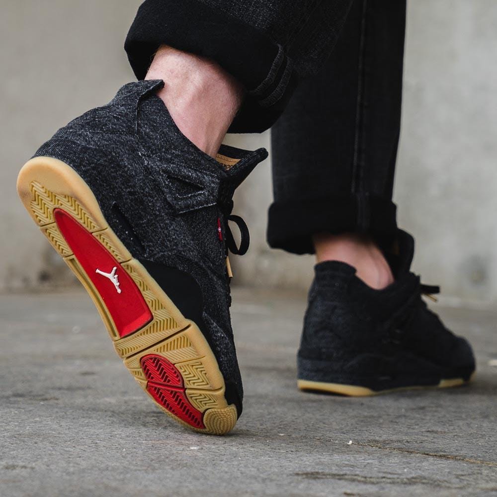 Levis x Nike Air Jordan 4 Black - Kick Game