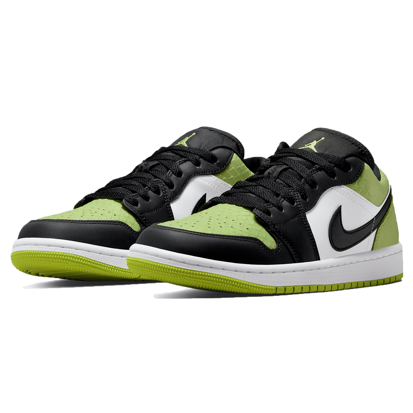 Air Jordan 1 Low SE Wmns 'Vivid Green Snakeskin - Kick Game
