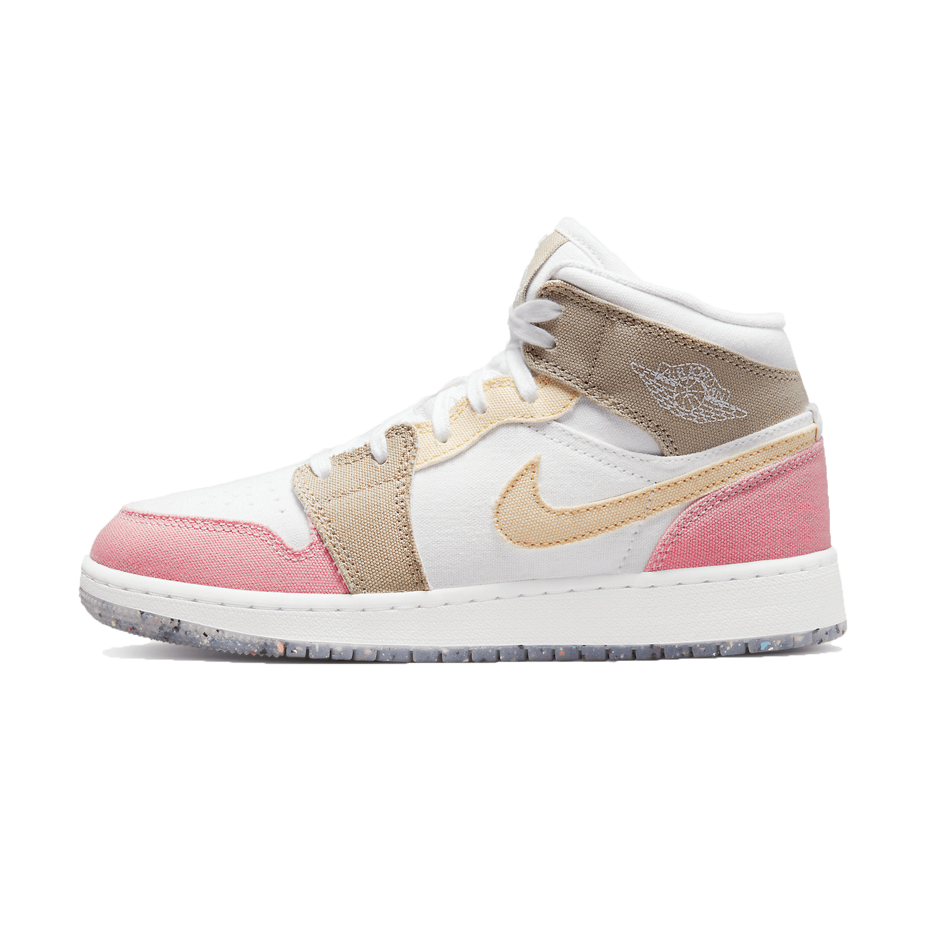 Air Jordan 1 Mid GS Pink Tan Kick Game