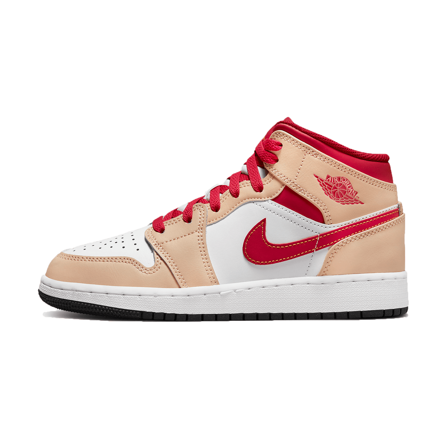 Air Jordan 1 Mid GS 'White Onyx Light Curry' - Kick Game