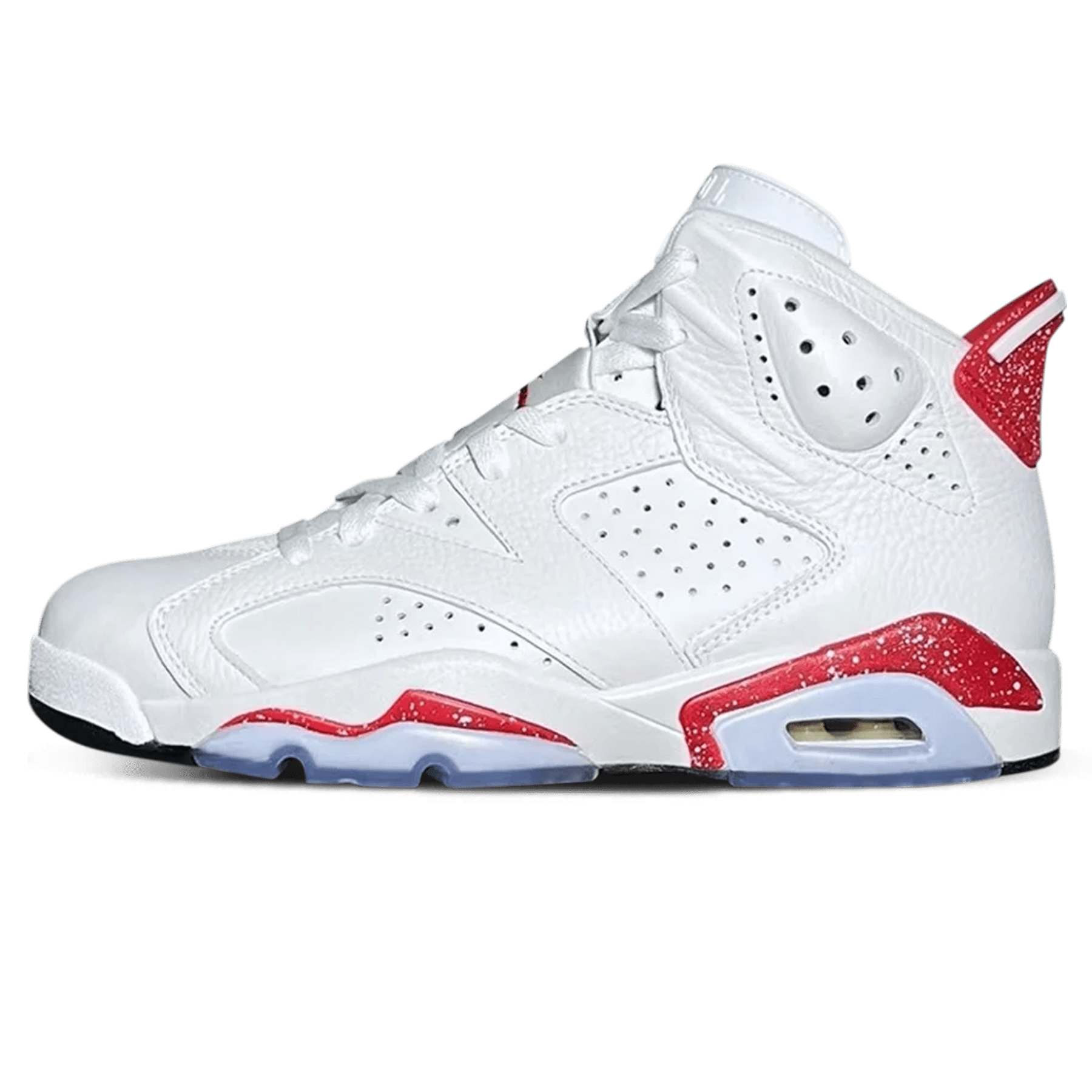 Air jordan retro 6 white deals and red