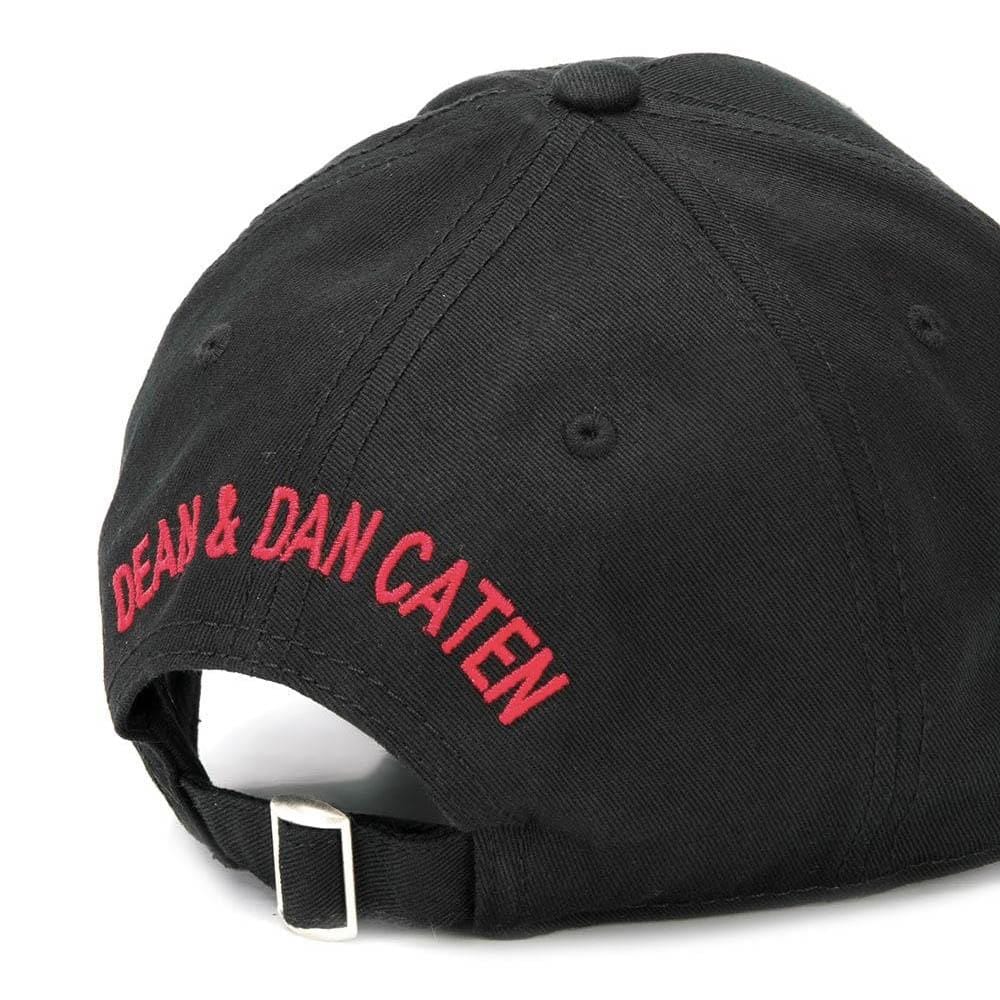 DSQUARED2 Logo Patch Cap Black - Kick Game
