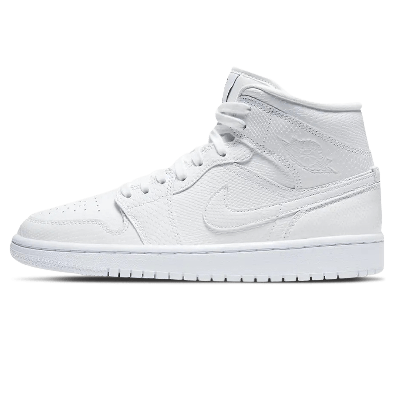 Air Jordan 1 Mid Wmns 'White Snakeskin' - Kick Game