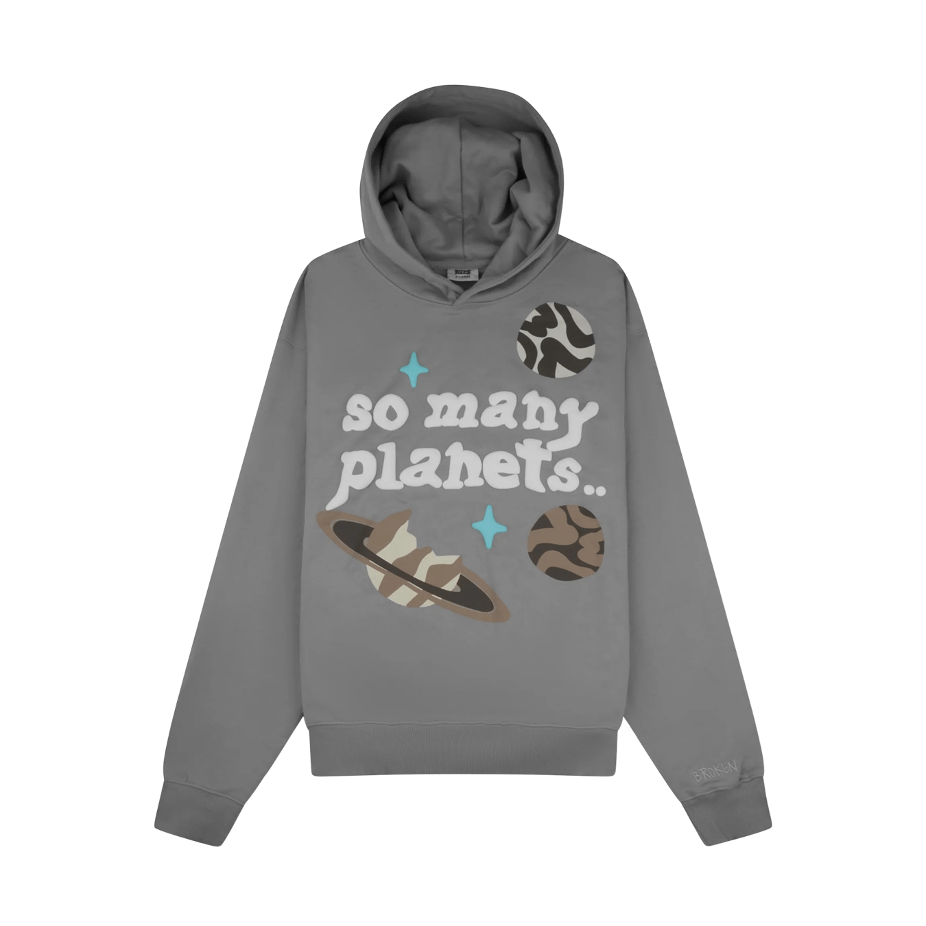 Broken Planet So Many Planets Hoodie Grey Kick Game
