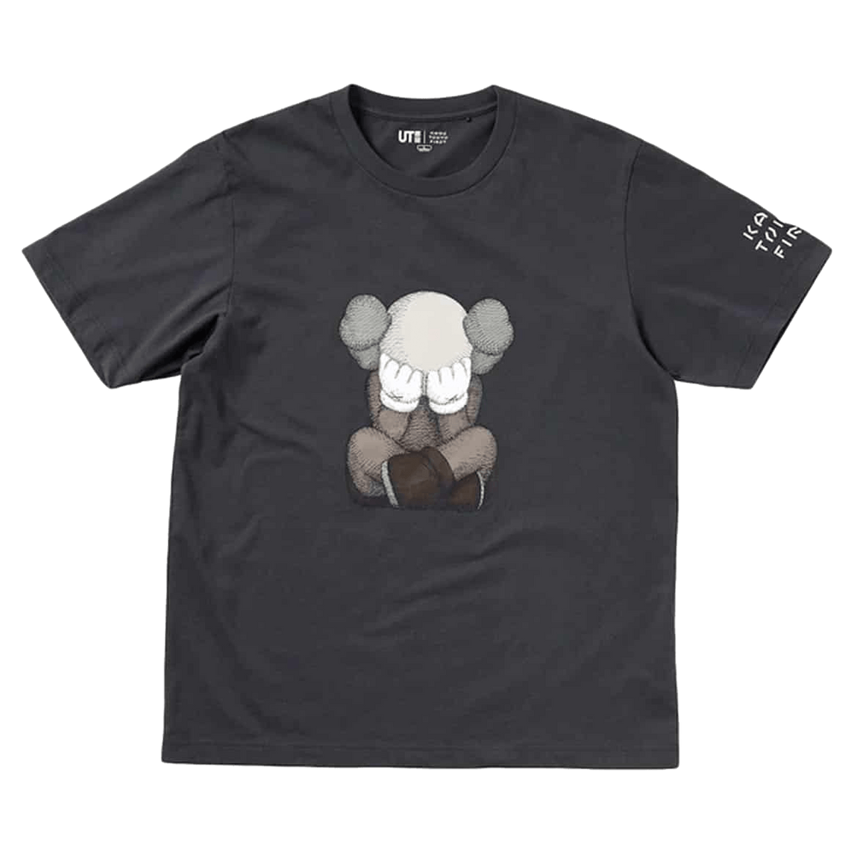 KAWS x Uniqlo Tokyo First Tee (Japanese Sizing) Dark Grey - Kick Game