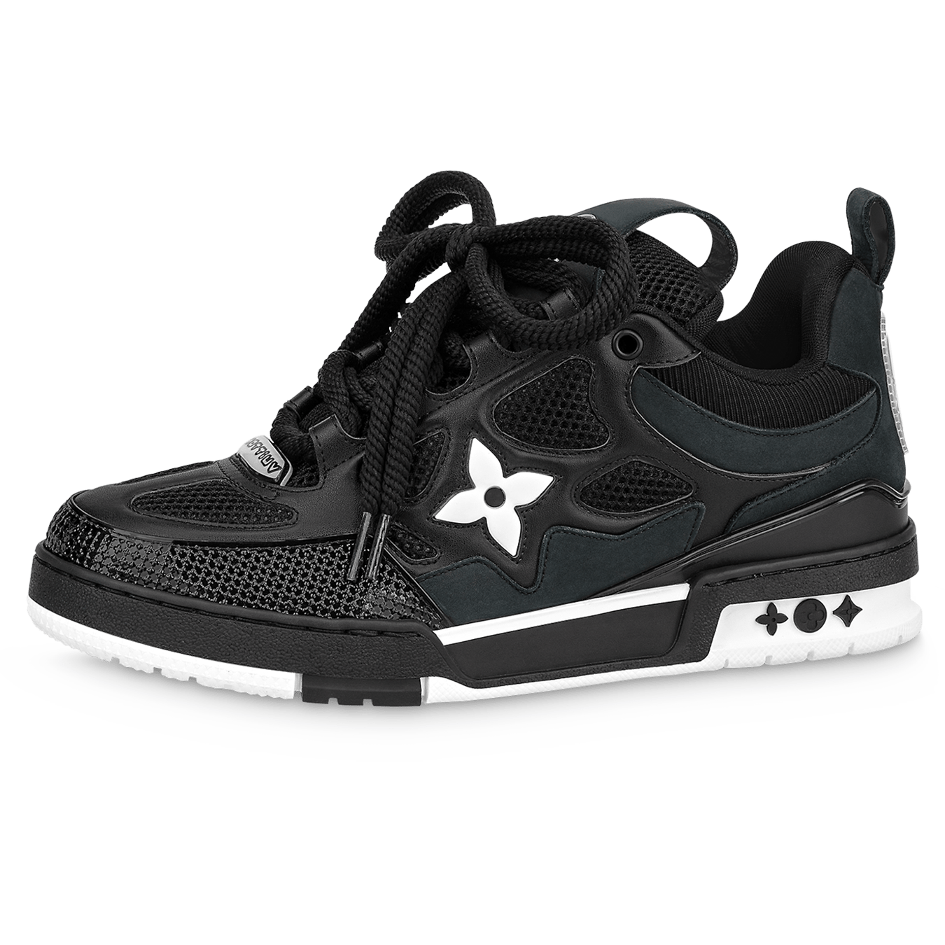 Louis Vuitton LV Skate Sneaker Black White Kick Game Louis Vuitton LV Skate Sneaker Black White Kick Game
