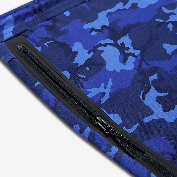 NIKE TECH FLEECE CAMO MEN'S TROUSERS - Deep Royal Blue - Kick Game