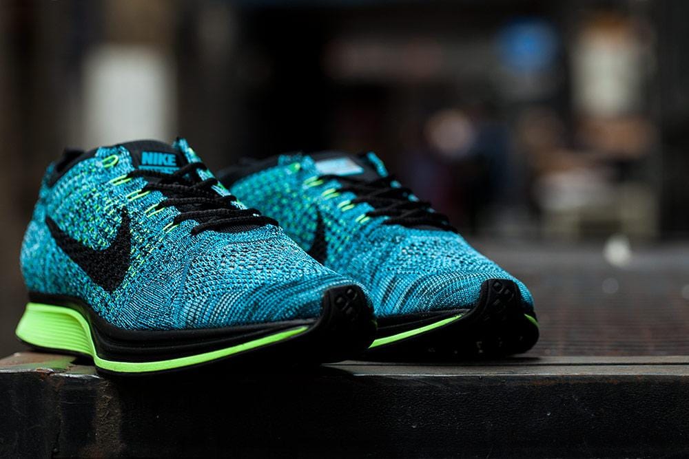 Nike Flyknit Racer Blue Lagoon - Black - Kick Game