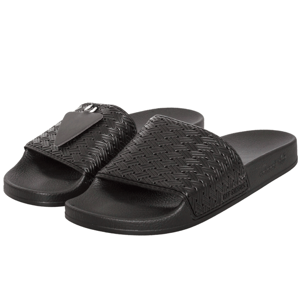 Raf Simons x Adidas Pendant Adilet Sliders Black - Kick Game