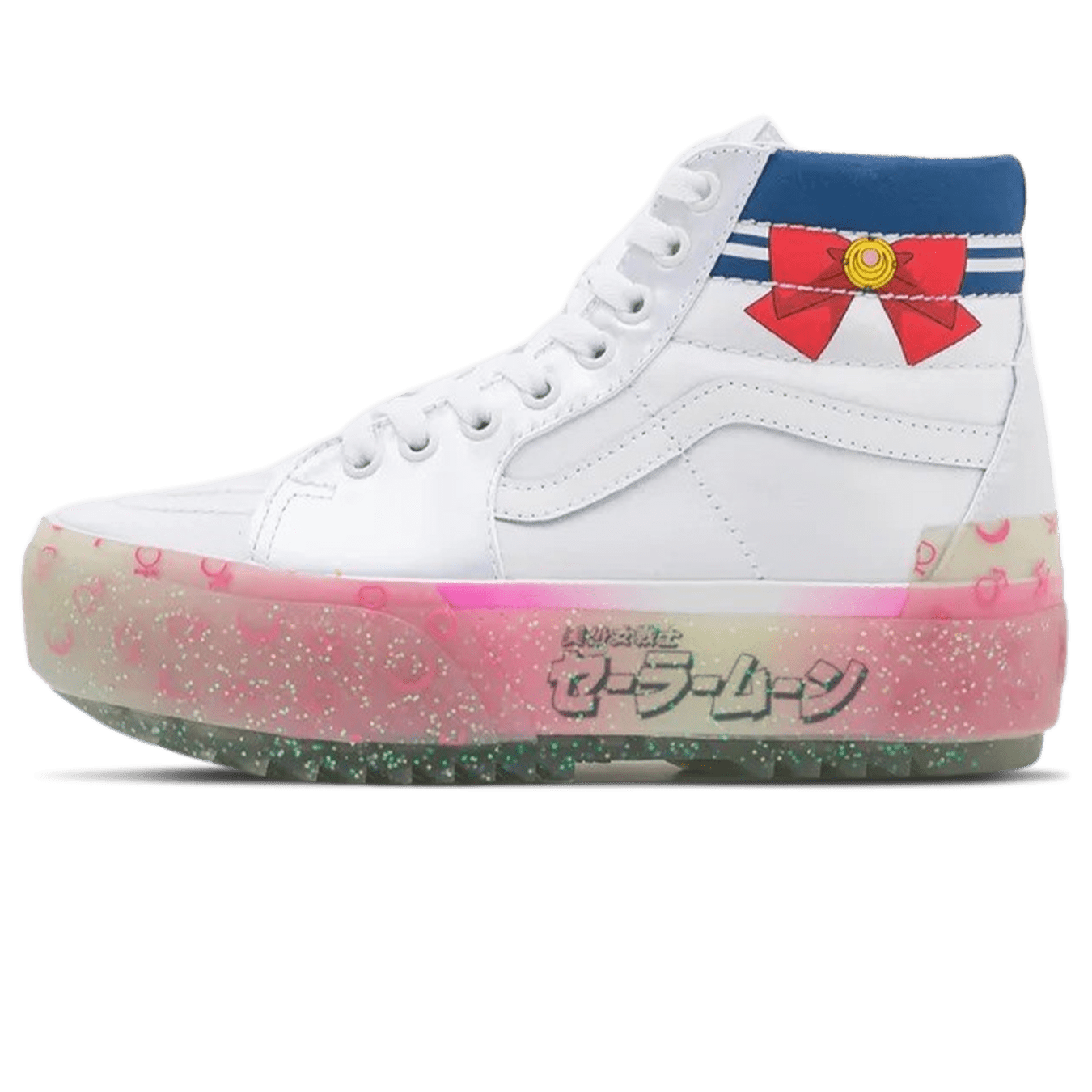 Sailor Moon x Vans Sk8 Hi Stacked Pretty Guardian Silver