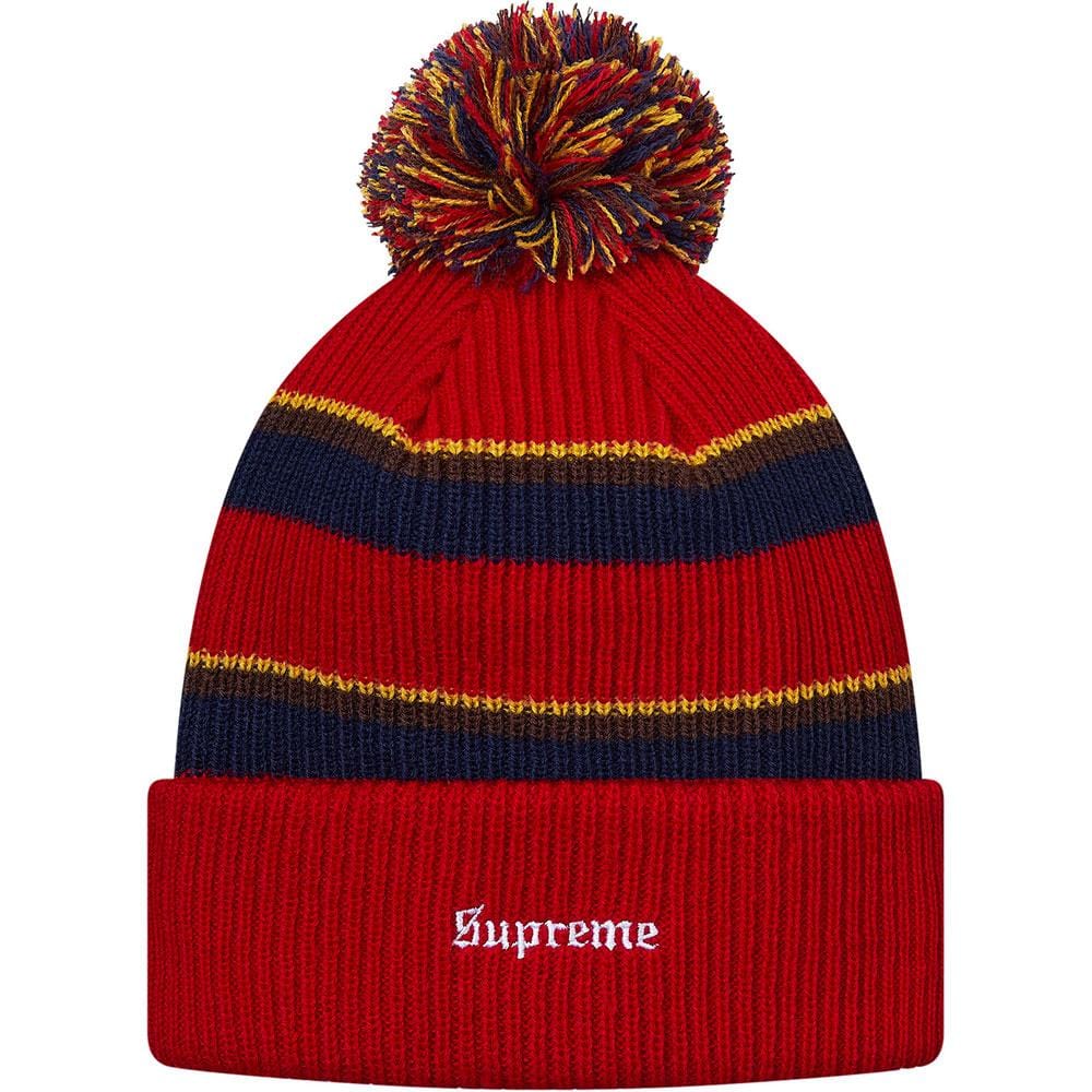 Supreme Big Stripe Beanie - Red - Kick Game