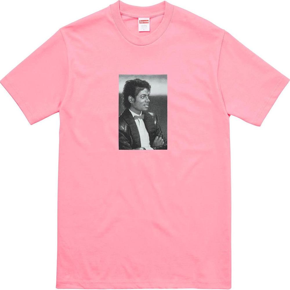 Supreme Michael Jackson Tee - Bright Coral - Kick Game