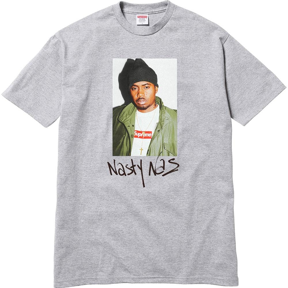 Supreme Nas Tee Heather Grey - Kick Game
