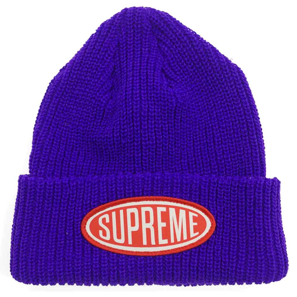 Supreme Oval Patch Beanie Purple - Kick Game