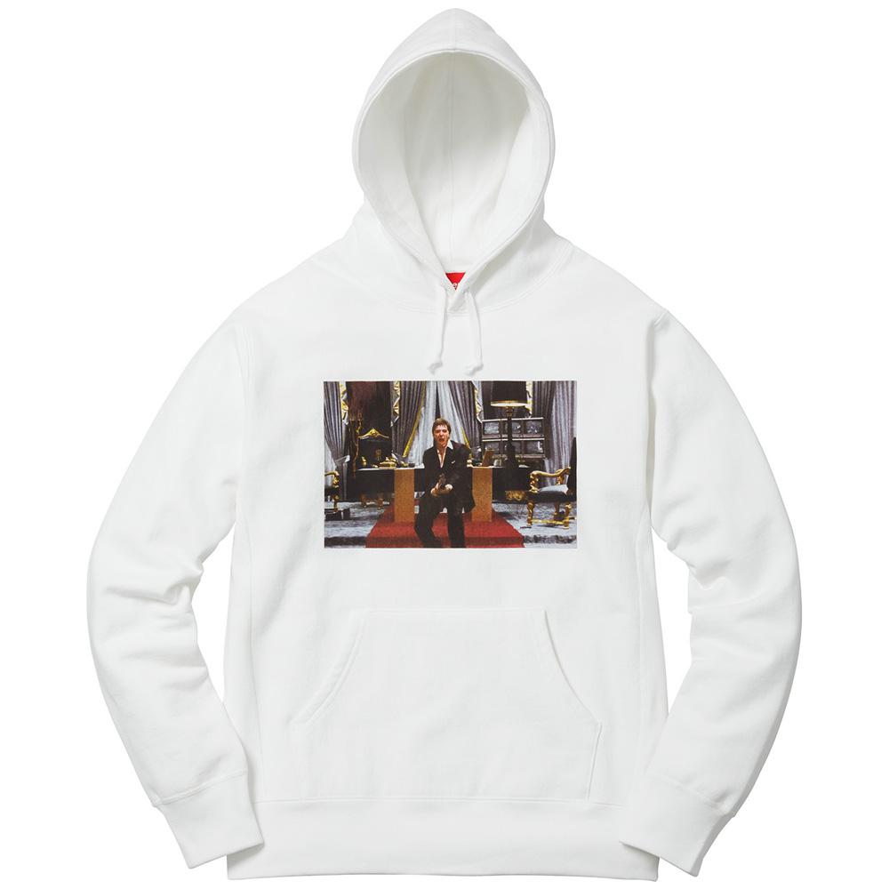 Supreme Scarface Friend Hooded Sweatshirt - White - Kick Game