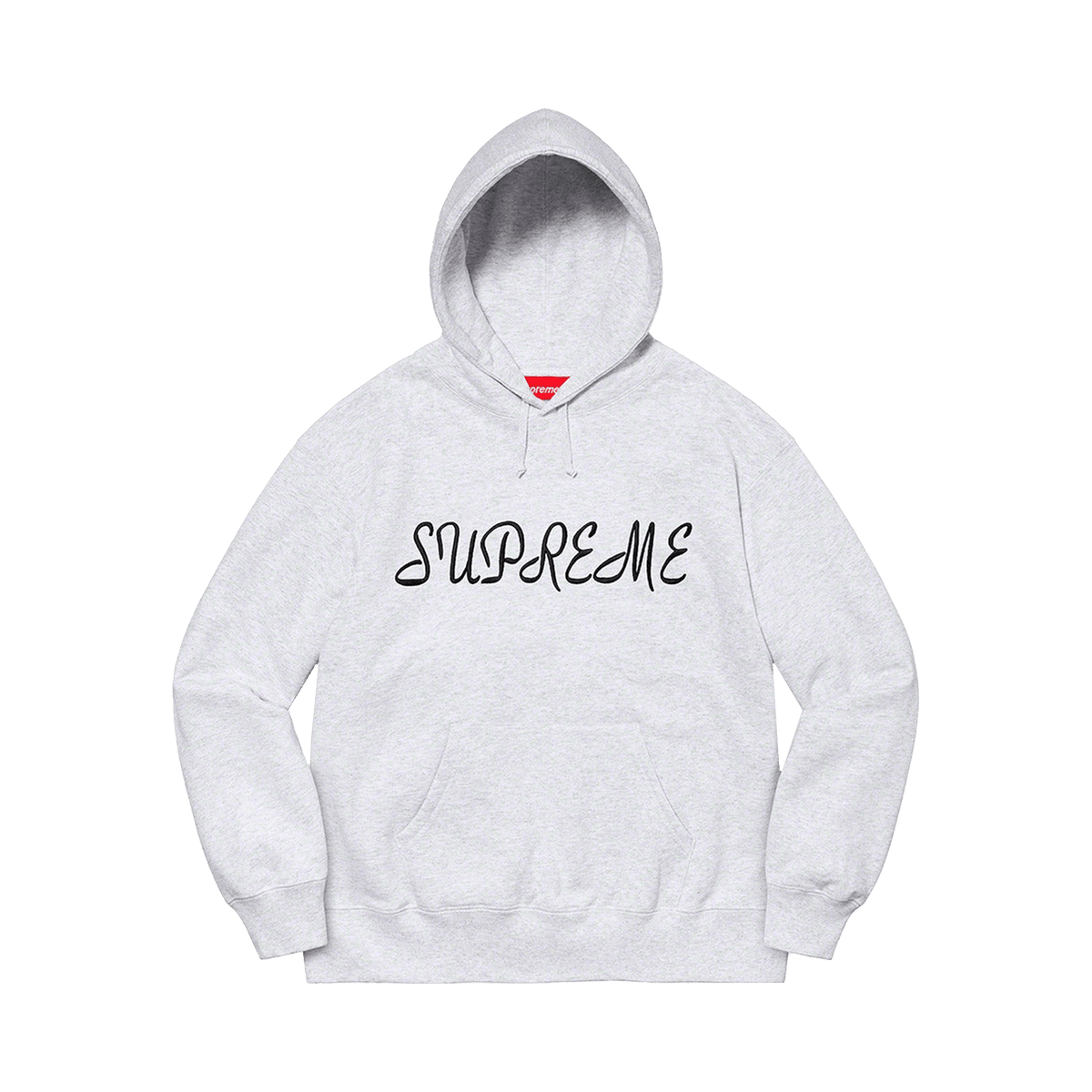 Supreme Script Hooded Sweatshirt 'Ash Grey' - Kick Game