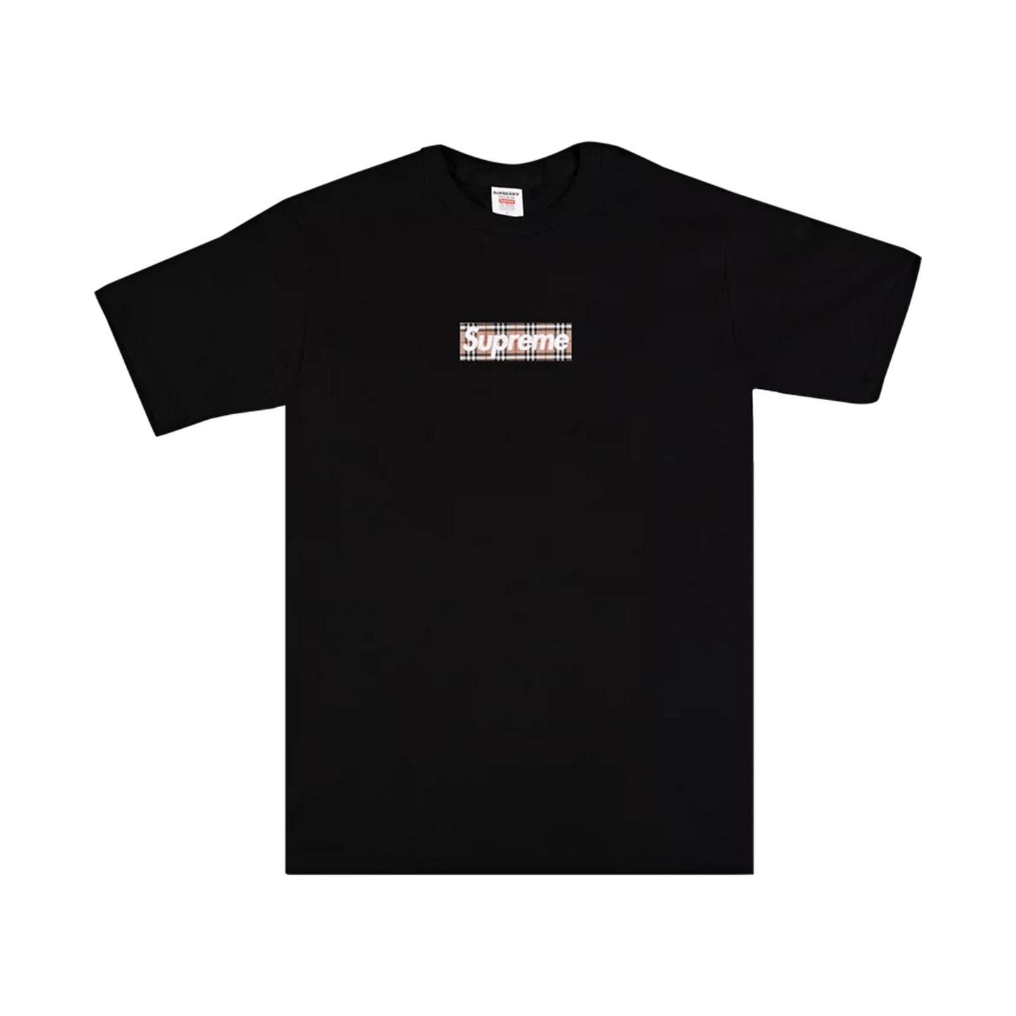 Supreme x Burberry Box Logo Tee 'Black' - Kick Game