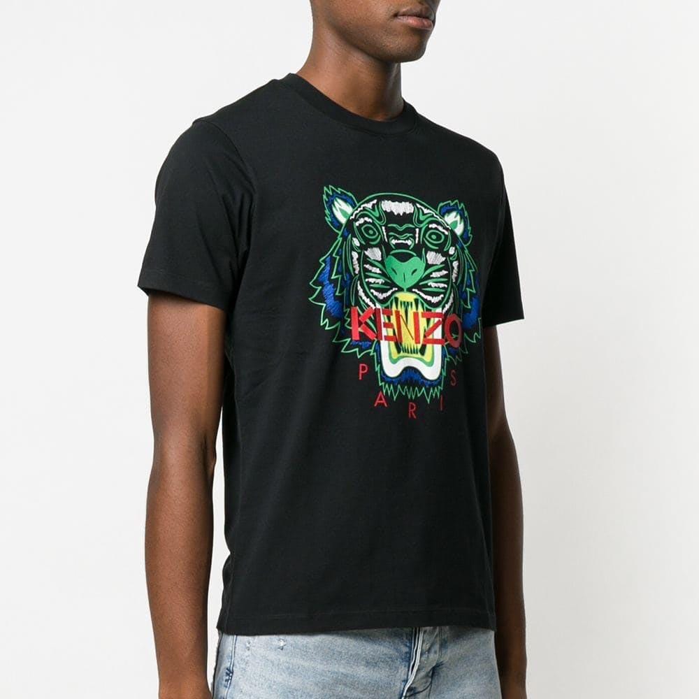Kenzo Tiger Print T-Shirt Black - Kick Game
